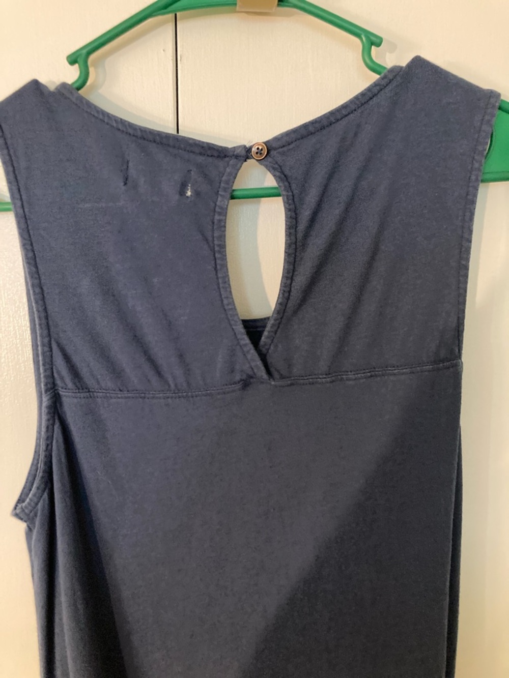 Pact Sleeveless Navy Jumpsuit with Keyhole Back size M - Picture 5 of 8